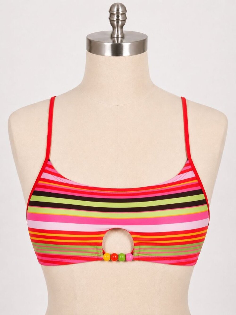 Women’s Multi Colored Bralette Bikini Top Juniors XXS (00) NWT - No Boundaries